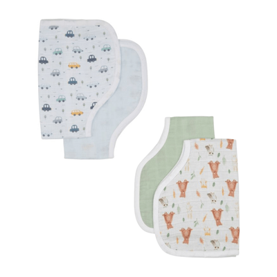 All4Ella Burp Cloth 2pk Assorted Designs