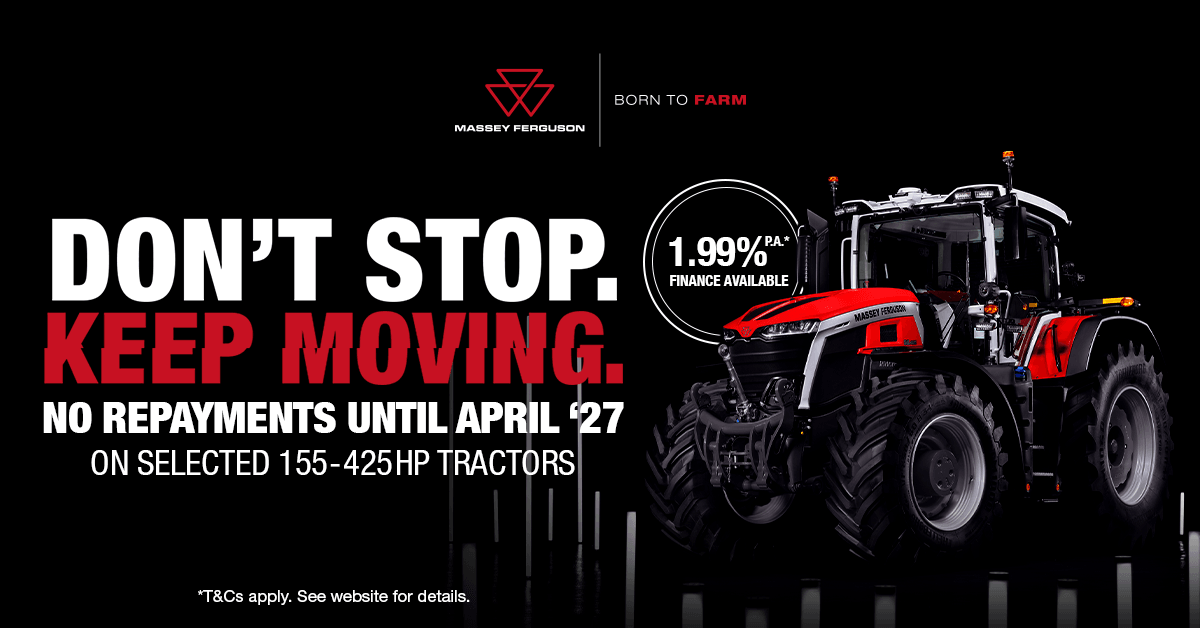 Take advantage of 1.99% finance across a huge range of Massey Ferguson gear.*