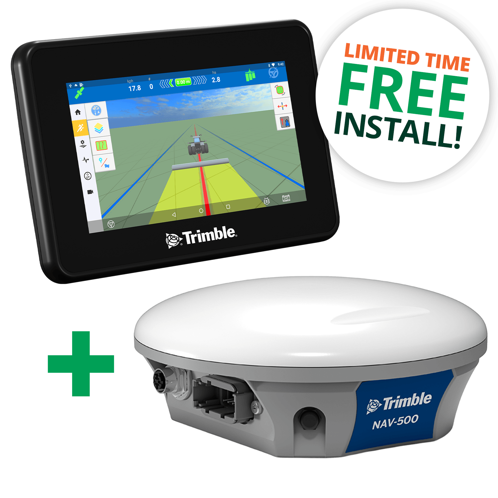 PTx Trimble Basic Bundle: GFX-350 display + NAV-500 guidance controller