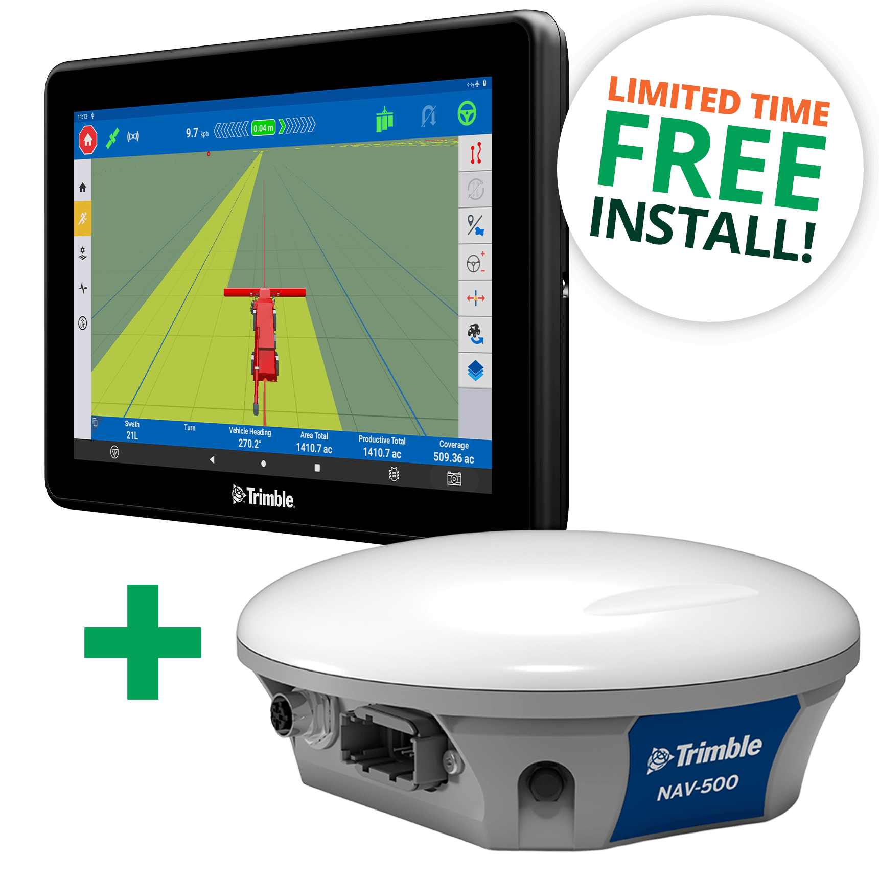 PTx Trimble Basic Plus Bundle: GFX-1060 display + NAV-500 guidance controller