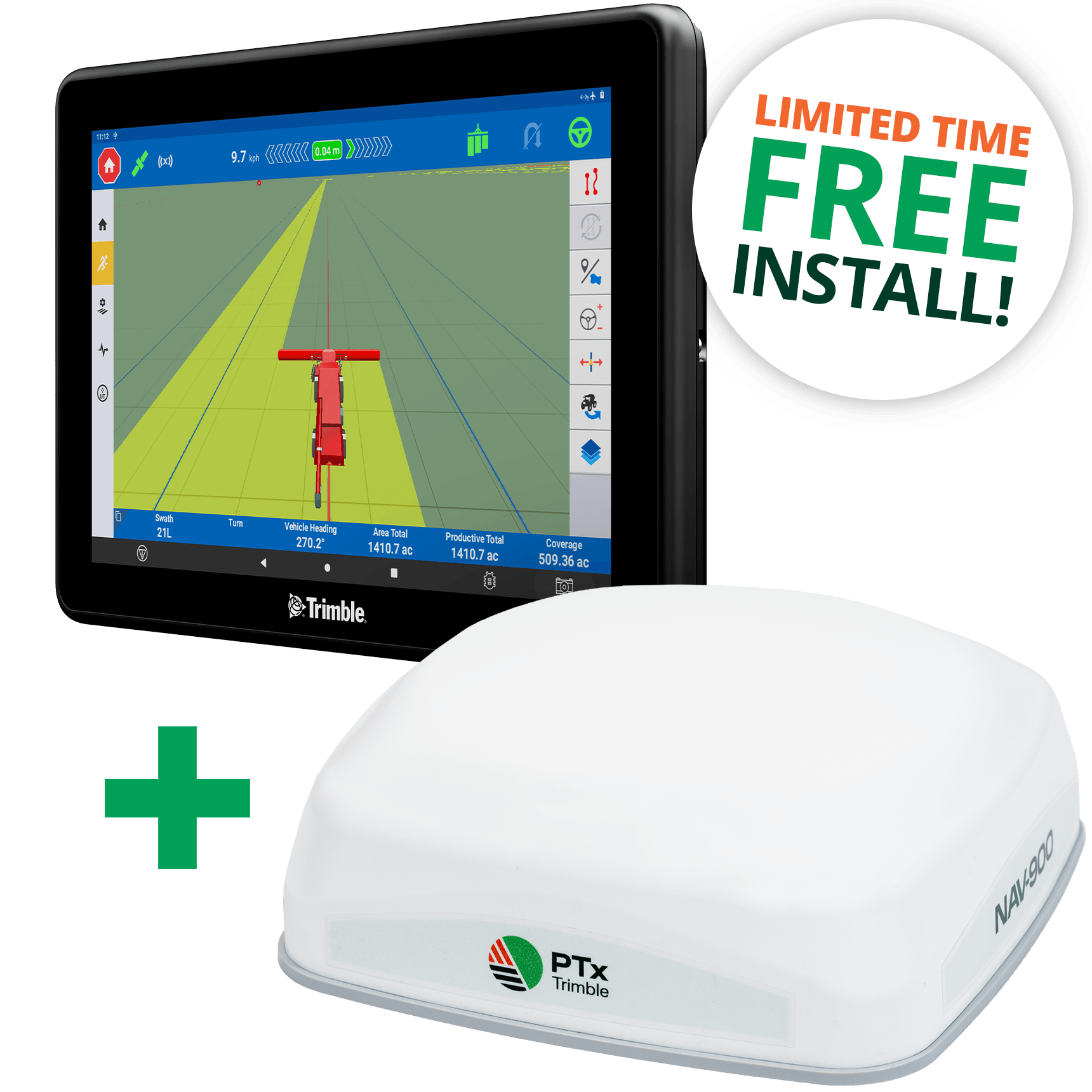 PTx Trimble Basic Bundle: GFX-1060 display + NAV-900 guidance controller