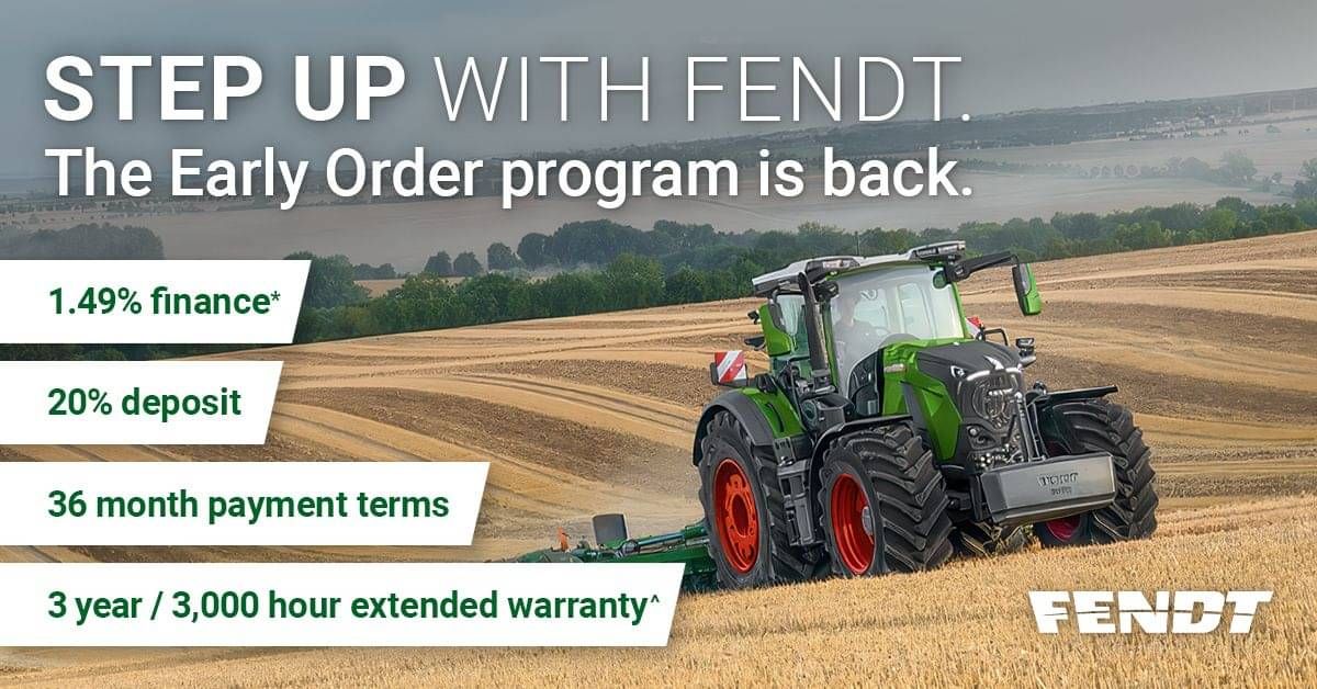 Step Up with Fendt – 1.49% Early Order Program Finance Now On