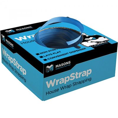 MASONS WRAP STRAP BLUE 19mm x 300m