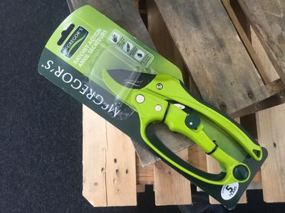 200mm Curved Ratchet Secateurs