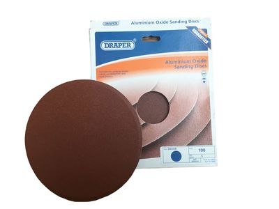 Adhesive Sanding Discs 200mm 100grit 5pc