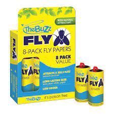 BUZZ FLY PAPERS - 8 PACK