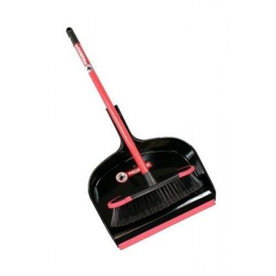 REDBACK DUST PAN &amp; BROOM SET - 580mm Wide