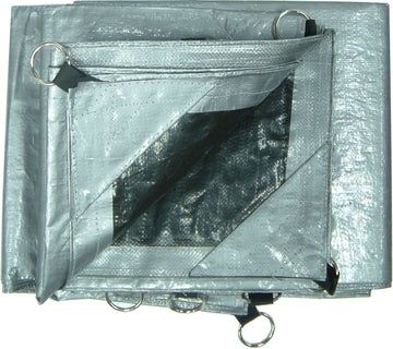 HD SILVER TARPAULIN with O Ring Eyelits