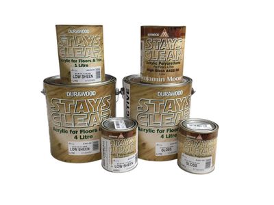 Durawood Acrylic Polyurethane Stays Clear