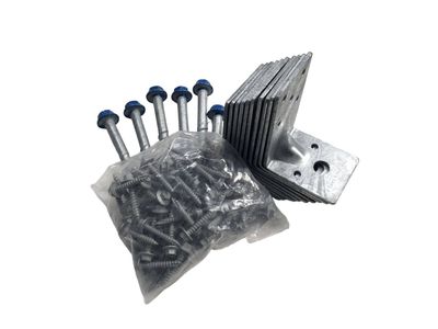 Bracing Bracket+Screw Bolts 15KN Galv 10 pack