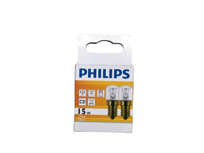 Lamp 15W SES pygmy T25 CL pk2