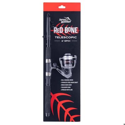 Jarvis Walker 8ft Red Bone Telescopic Spin Combo