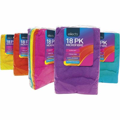 MICROFIBRE CLOTHS - 18pk