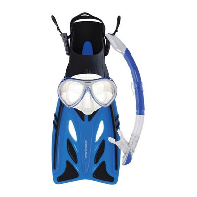 MIRAGE COMET SLTX JUNIOR BLUE SNORKEL SET