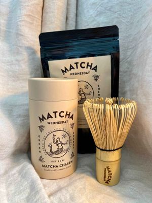 Matcha and chasen whisk bundle