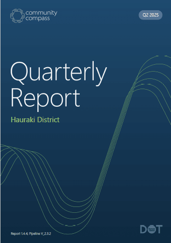 Read the Community Compass Quarterly Report for Hauraki District