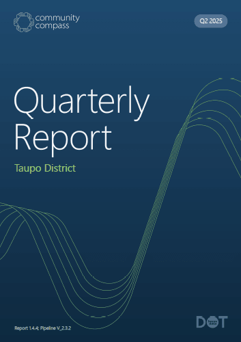 Read the Community Compass Quarterly Report for Taupo District