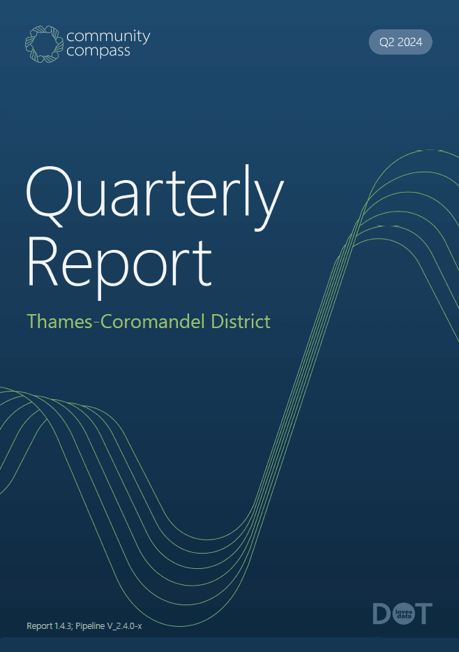 Read the Community Compass Quarterly Report for Thames-Coromandel District