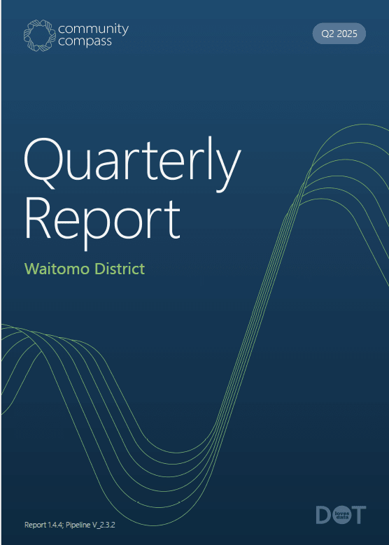 Read the Community Compass Quarterly Report for Waitomo District