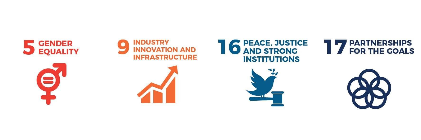 Waikato Wellbeing Project Sustainable Development Goal 5, 9, 16, 17
