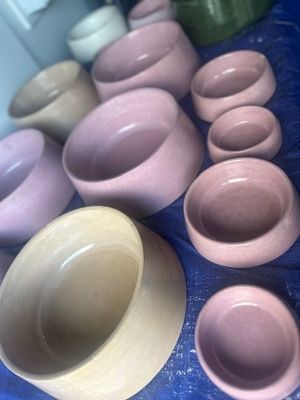 Large Concrete Bowl - Premium Cement Colour Range
