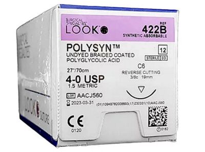 LOOK Polysyn Sutures &ndash; Absorbable (Box of 12)
