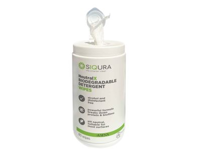 SIQURA NeutralX Biodegradable Wipes Cannister (x80)