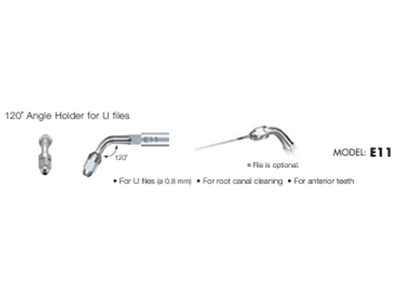 NSK E11 Endodontic 120Deg Angle Holder for U Files NSK Varios Ultrasonic Scaler &amp; for Satelec scaler