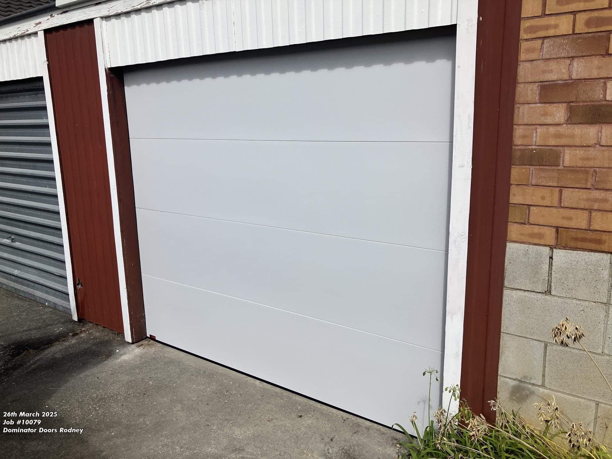Jenny's new sectional garage door in greater Silverdale area
