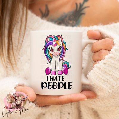 I Hate People Unicorn Mug Or Tumbler