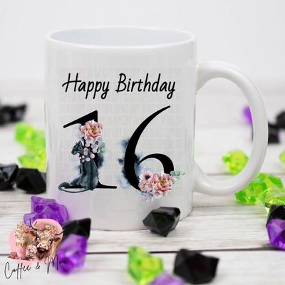 Happy Birthday Panther Number Mug