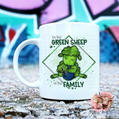 I&#039;m The Green Sheep Of The Family Mug or Tumbler