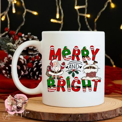 Merry &amp; Bright Mug Or Tumbler