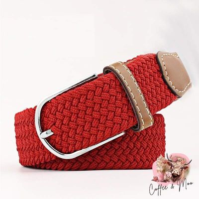 Rust Red Braided Belt