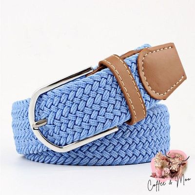 Ocean Blue Braided Belt