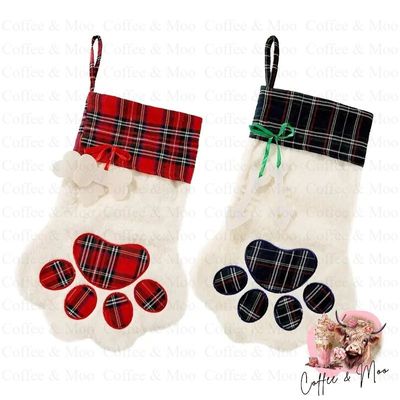 Pet Paw Christmas Stocking