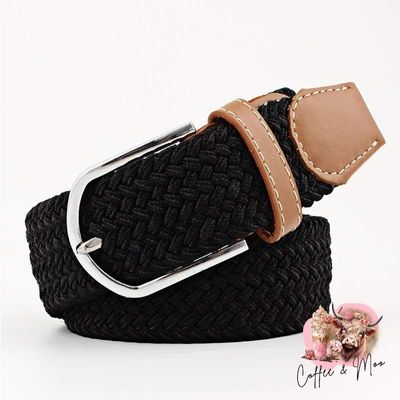 Black Braided Belt