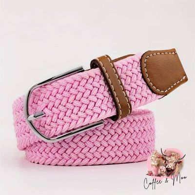 Baby Pink Braided Belt