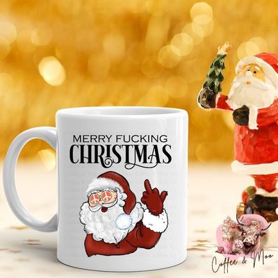 Merry Fucking Christmas Mug Or Tumbler