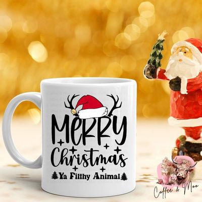 Merry Christmas Ya Filthy Animal  Mug Or Tumbler