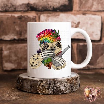 Weed Sloth Mug Or Tumbler