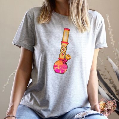 Orange and Pink Bong T-Shirt