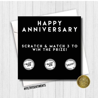 Happy Anniversary Scratch Card