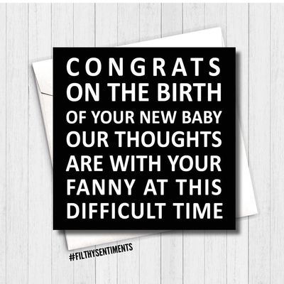 Congrats On The Birth Of Your New Baby Card