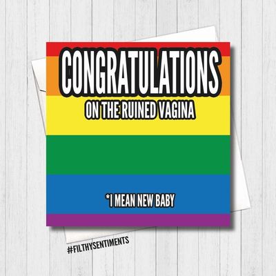 Congratulations On The Ruined Vagina Card