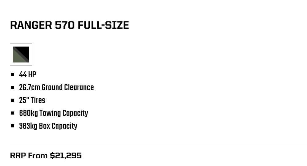 Ranger 570 Full Size