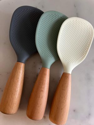 Silicone paddle spoon