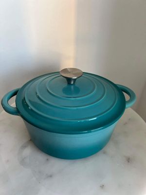 Cast Iron Pot - Teal blue 2.5Ltr