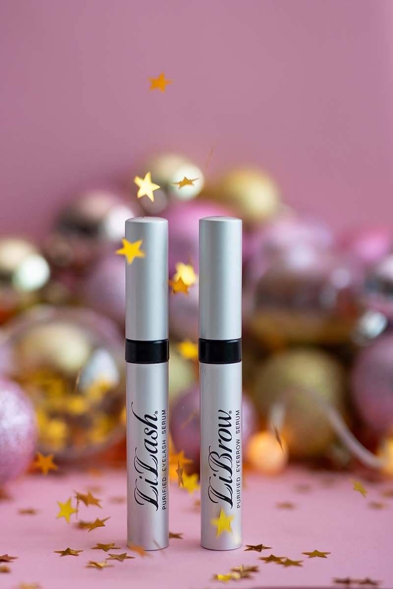 Product photography for mascara brand on pink background