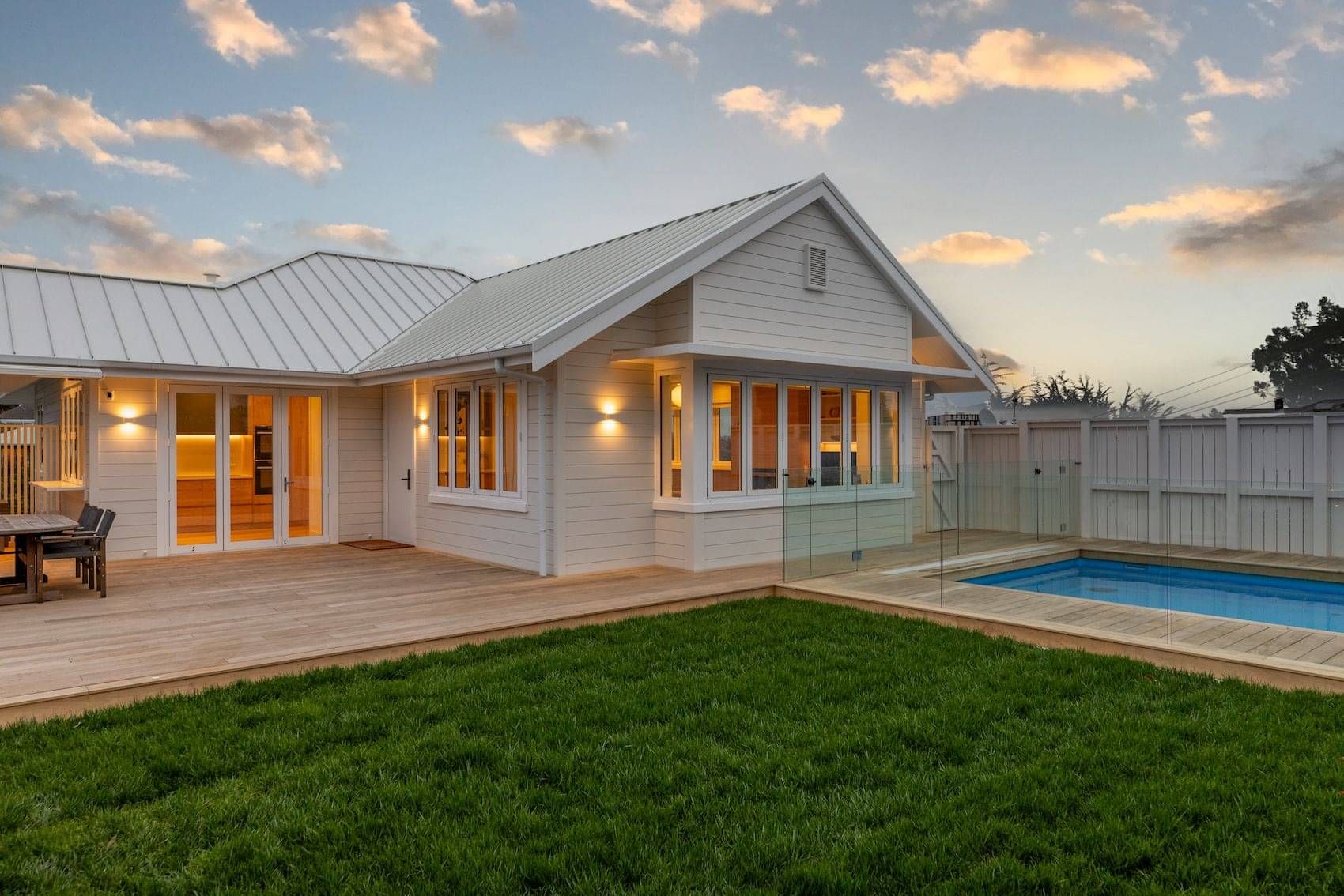 Renovated Auckland home with exterior and architectural lighting